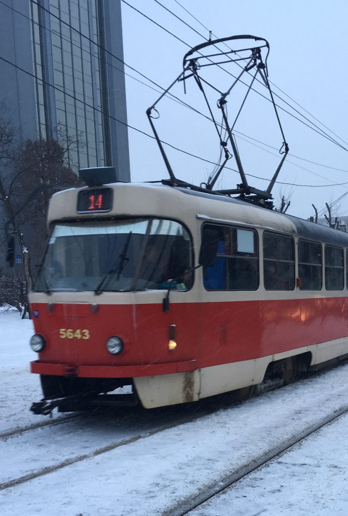 tram in Kyiv